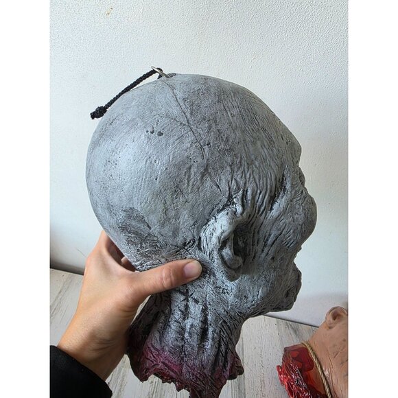 Vintage zombie head beheaded hanging Halloween prop life like life-size realisti - Picture 9 of 11